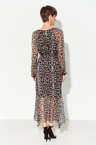 Легкое платье свободного силуэта из шифона на подкладке FOXY FOX 1643 - фото 9