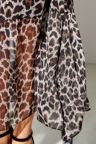 Легкое платье свободного силуэта из шифона на подкладке FOXY FOX 1643 - фото 6