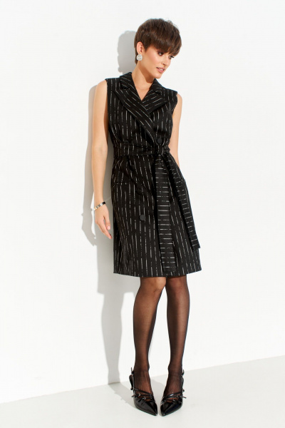 Платье-рубашка двубортное из плательной ткани с поясом FOXY FOX 1668 - фото 1