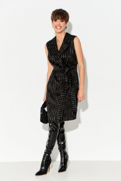 Платье-рубашка двубортное из плательной ткани с поясом FOXY FOX 1668 - фото 5