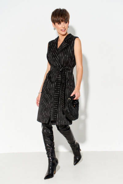 Платье-рубашка двубортное из плательной ткани с поясом FOXY FOX 1668 - фото 4