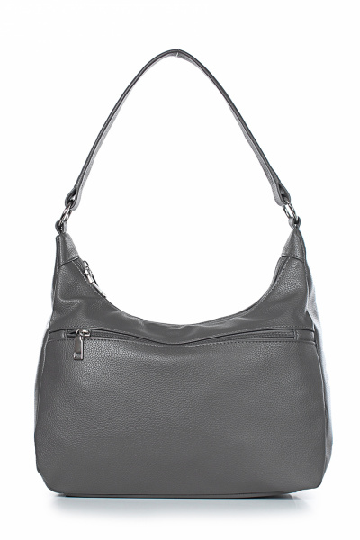 Серая экокожа сумка на длинной ручке для повседневных образов Galanteya 21524.24с813к45 серый - фото 2