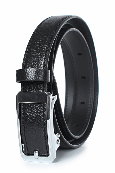 Ремень из натуральной кожи на каждый день Galanteya 22224.24с848к45 2р черный - фото 2