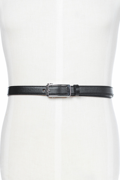 Ремень из натуральной кожи на каждый день Galanteya 22224.24с848к45 2р черный - фото 5