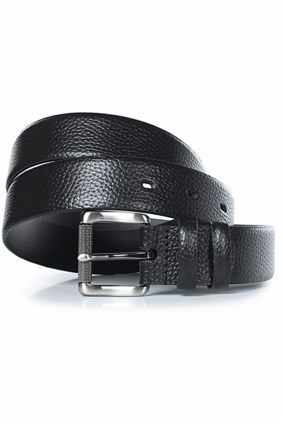 Ремень из натуральной кожи на каждый день Galanteya 22324.24с850к45 2р черный - фото 1