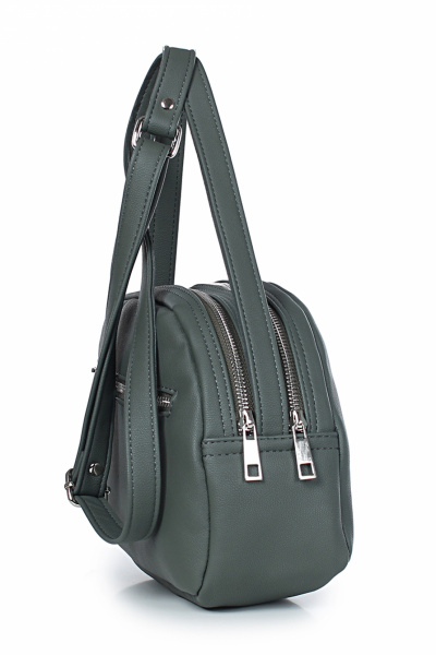 Зеленая сумка на два отделения из экокожи Galanteya 23723.23с1094к45 хаки - фото 4