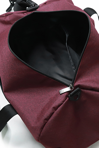 Красная спортивная сумка из текстиля Galanteya 2418.24с704к45 бордо - фото 5