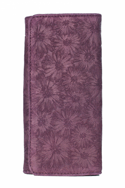 Красное кожаное портмоне с рамочным замком Galanteya 2815.24с375к45 бордо - фото 1