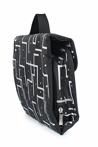 Несессер текстильный черный с объемным дизайном Galanteya 9407.24с716к45 черно-белый - фото 4