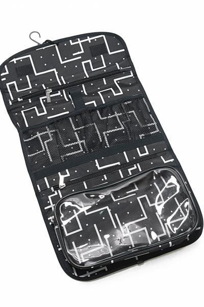 Несессер текстильный черный с объемным дизайном Galanteya 9407.24с716к45 черно-белый - фото 5