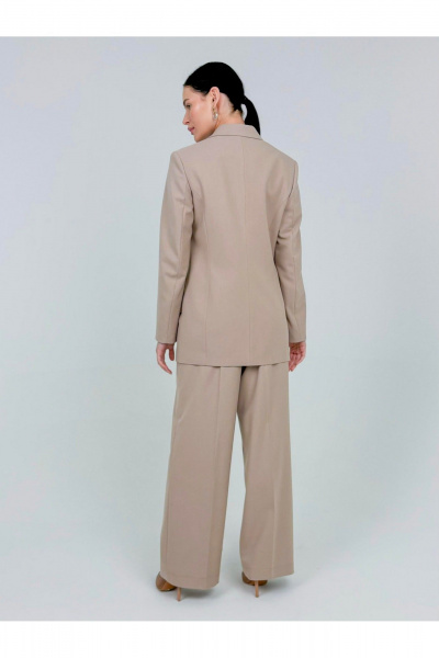 Пиджак бежевый офисный классический из вискозы DEVITA 4011 бежевый - фото 4