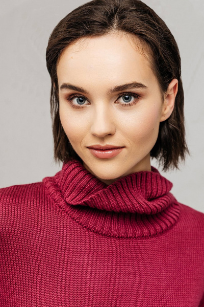 Демисезонный костюм 2-ка из эластичного трикотажа Romgil 893ШТЗ брусничный - фото 3