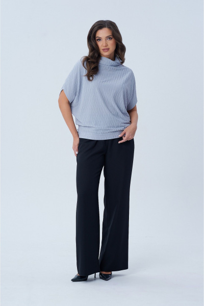 Блуза oversize с вырезом лодочка и рукавом ¾ AXXA 141 В - фото 6