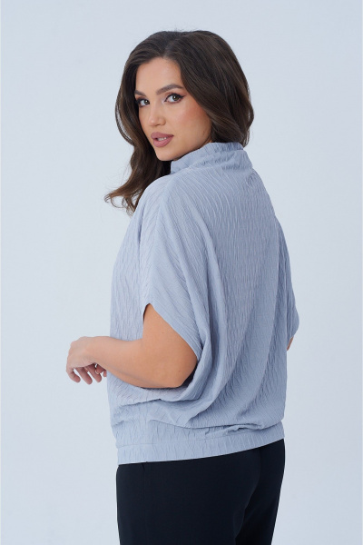 Блуза oversize с вырезом лодочка и рукавом ¾ AXXA 141 В - фото 5