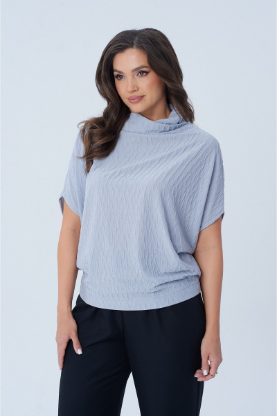 Блуза oversize с вырезом лодочка и рукавом ¾ AXXA 141 В - фото 3