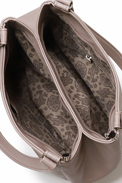 Эко-кожа сумка на каждый день, бежевый цвет Galanteya 38123.23с1046к45 кофейный - фото 5