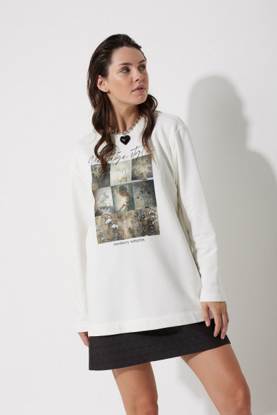 Юбка трапеция без подклада из текстиля MG Wear 3105 черный - фото 7