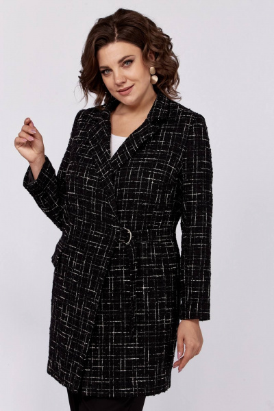 Деловой жакет на подкладке с асимметричной застежкой Koketka i K 1178 - фото 4