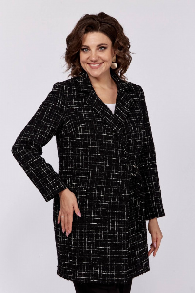 Деловой жакет на подкладке с асимметричной застежкой Koketka i K 1178 - фото 3