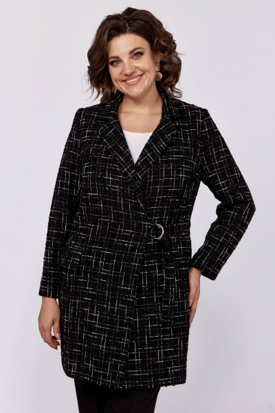 Деловой жакет на подкладке с асимметричной застежкой Koketka i K 1178 - фото 1