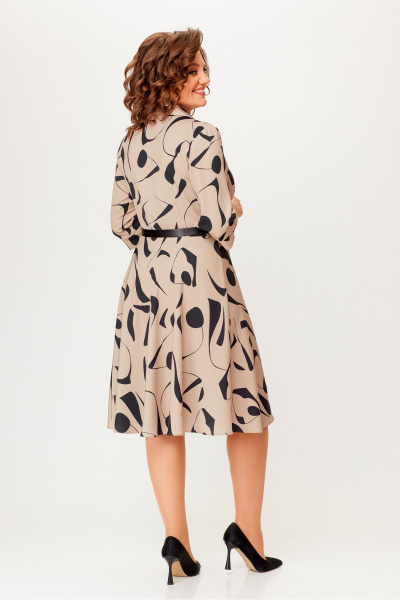 Платье из вискозы с полуприлегающим лифом и поясом Swallow 769 - фото 8