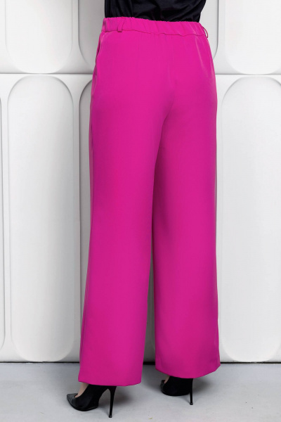 Брючный костюм с широкими брюками и приталенным пиджаком Gold Style 2610 темно-розовый - фото 10