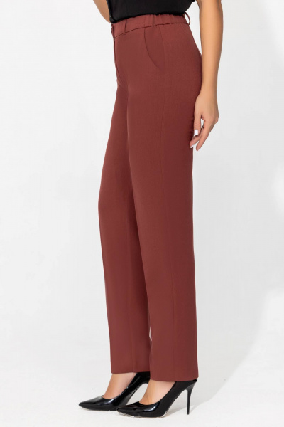 Костюм женский брючный деловой из текстиля plus size Gold Style 2665 - фото 7