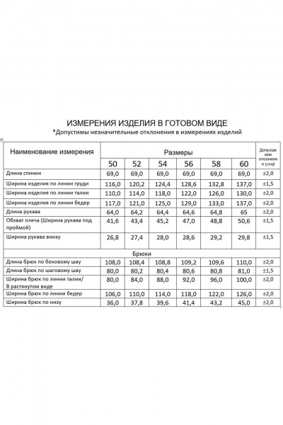 Костюм женский брючный деловой из текстиля plus size Gold Style 2665 - фото 4