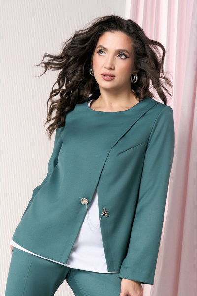 Блуза, брюки, свитшот Lissana 4816 тихоокеанская-сосна - фото 7