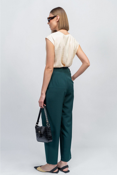 Блуза бежевый с оригинальным принтом для демисаона Noche mio 6.006 BRINCLI - фото 2