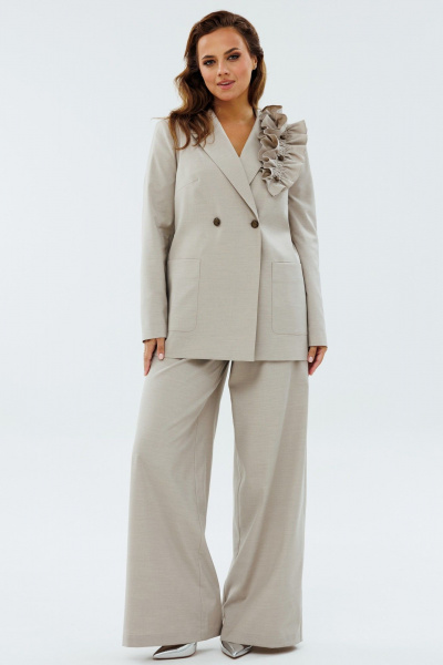 Жакет деловой прямой силуэт на подкладке Angelina & Сompany 1150 - фото 6