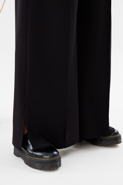 Костюм бежевый женский с жакетом и брюками Romanovich Style 2-2718 чёрный/беж - фото 5