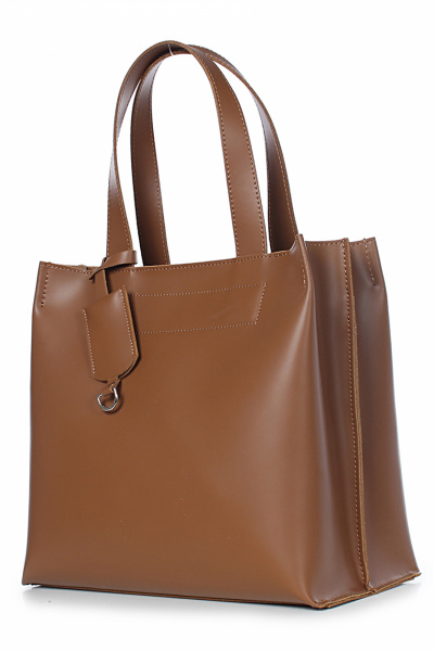 Классическая кожаная сумка с краями в обрезку Galanteya 21620.22с2872к45 рыжий - фото 1