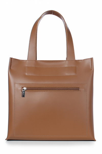 Классическая кожаная сумка с краями в обрезку Galanteya 21620.22с2872к45 рыжий - фото 3