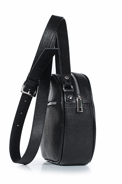 Стильная кожаная сумка с регулируемым ремнем Galanteya 3724.24с649к45 черный - фото 4