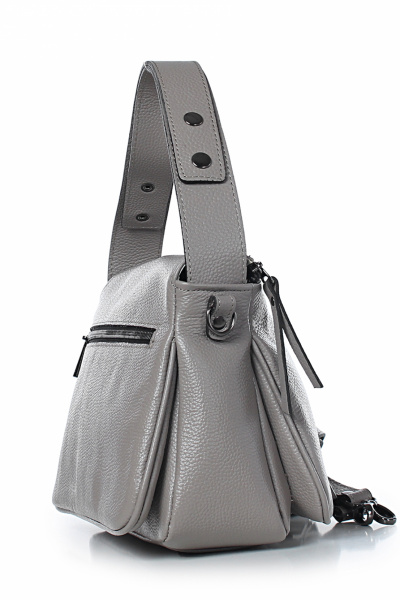 Кожаная сумка со съемной ручкой и задним карманом Galanteya 52223.24с302к45 кофейный - фото 4