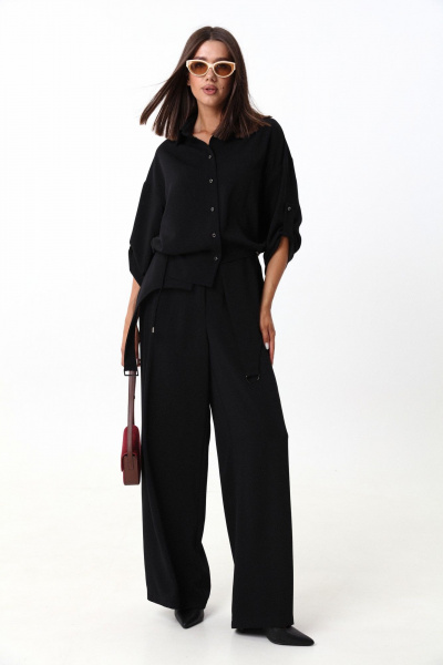 Демисезонный комплект из рубашки и широких брюк LM М98 - фото 9