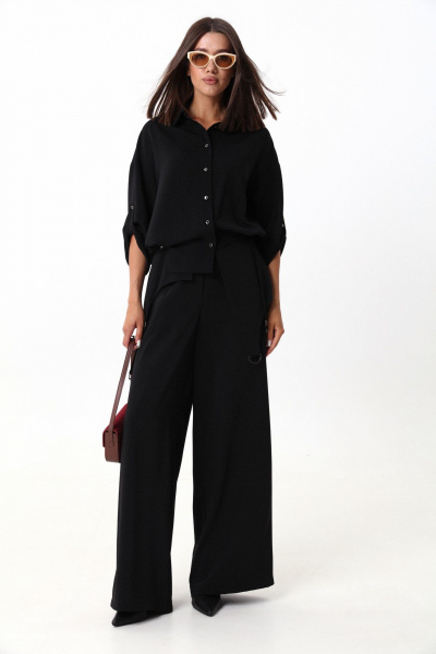 Демисезонный комплект из рубашки и широких брюк LM М98 - фото 7