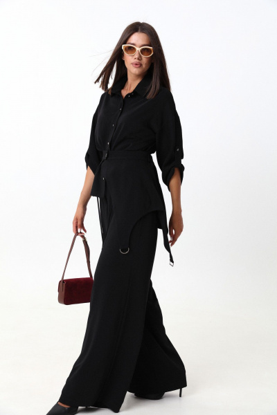 Демисезонный комплект из рубашки и широких брюк LM М98 - фото 4