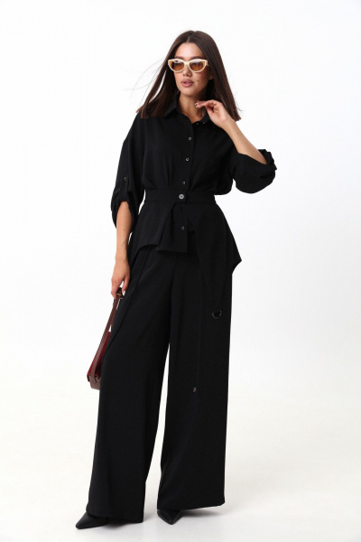 Демисезонный комплект из рубашки и широких брюк LM М98 - фото 2
