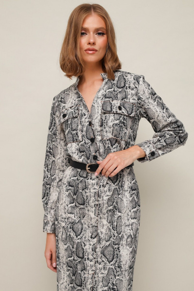 Джинсовое платье полуприлегающего силуэта PUR PUR 11-274/5 - фото 4