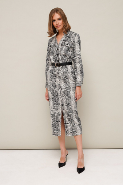 Джинсовое платье полуприлегающего силуэта PUR PUR 11-274/5 - фото 3