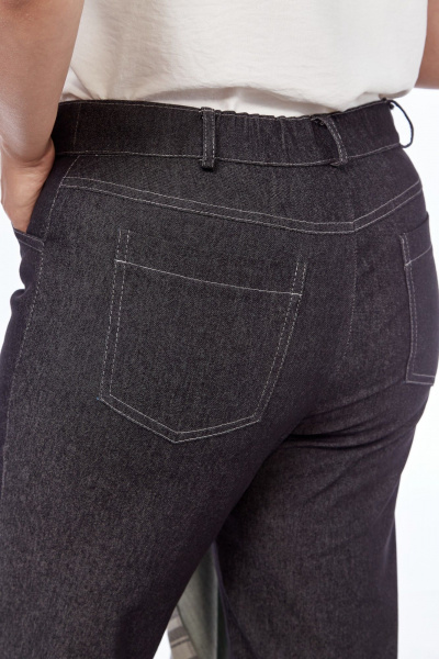 Деловой комплект из ткани серый рубашка и зауженные брюки БагираАнТа 977 - фото 8