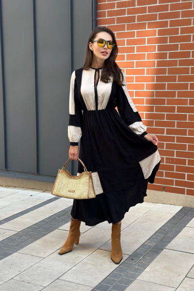 Платье с эффектным вырезом и изящной отделкой Pavlova 176 - фото 13