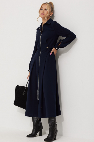 Платье AMUARt 1015-2 синий - фото 8