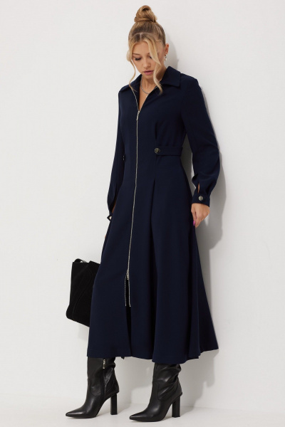 Платье AMUARt 1015-2 синий - фото 7