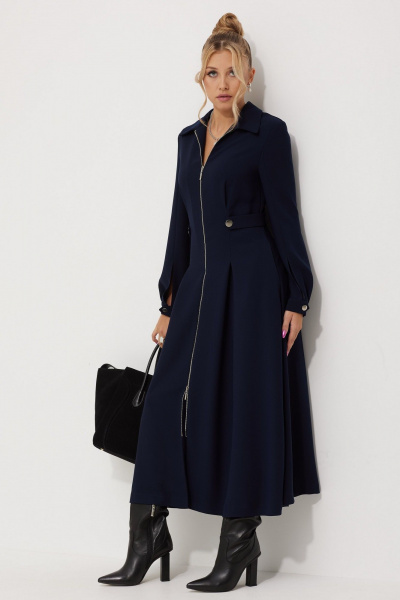 Платье AMUARt 1015-2 синий - фото 5