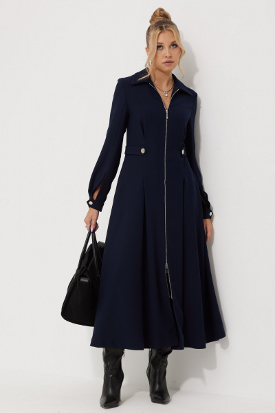 Платье AMUARt 1015-2 синий - фото 3