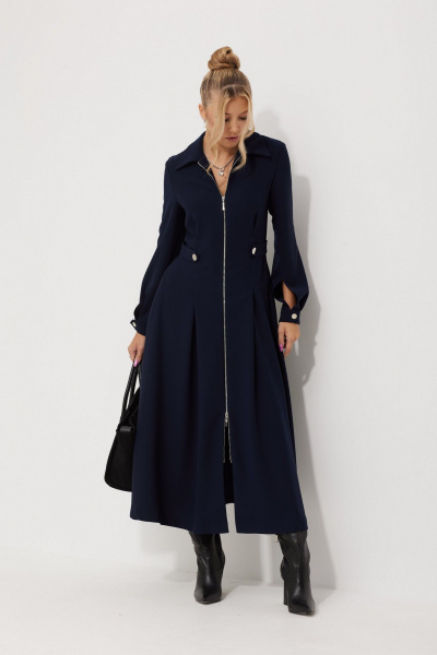 Платье AMUARt 1015-2 синий - фото 2