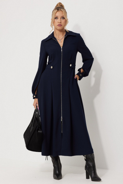 Платье AMUARt 1015-2 синий - фото 1